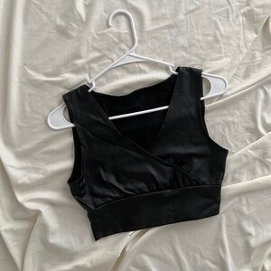 Leather Crop Top